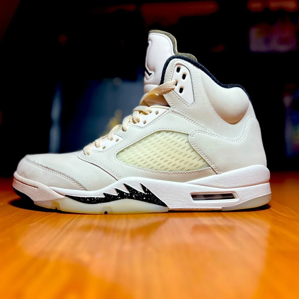 NIKE | AIR JORDAN | RETRO 5, SAIL. SZ 12 - Picture 1 of 7